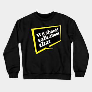 WeSTAT Black Background Crewneck Sweatshirt